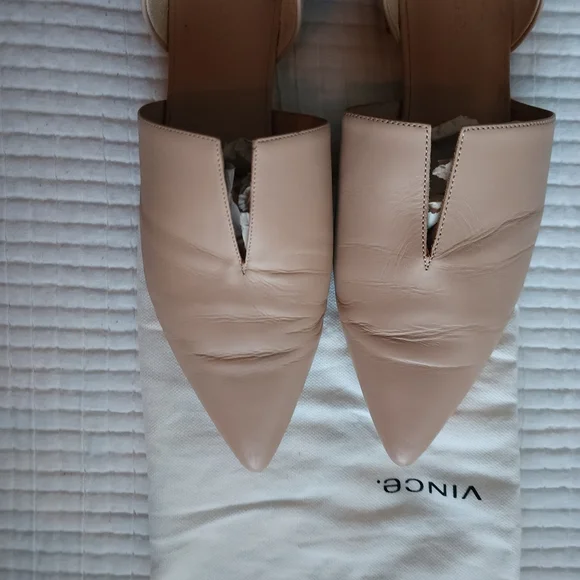 Vince Tan Leather Flats - Picture 5 of 12